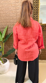 Linen hand painted shirts