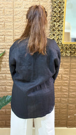 Linen hand painted shirt