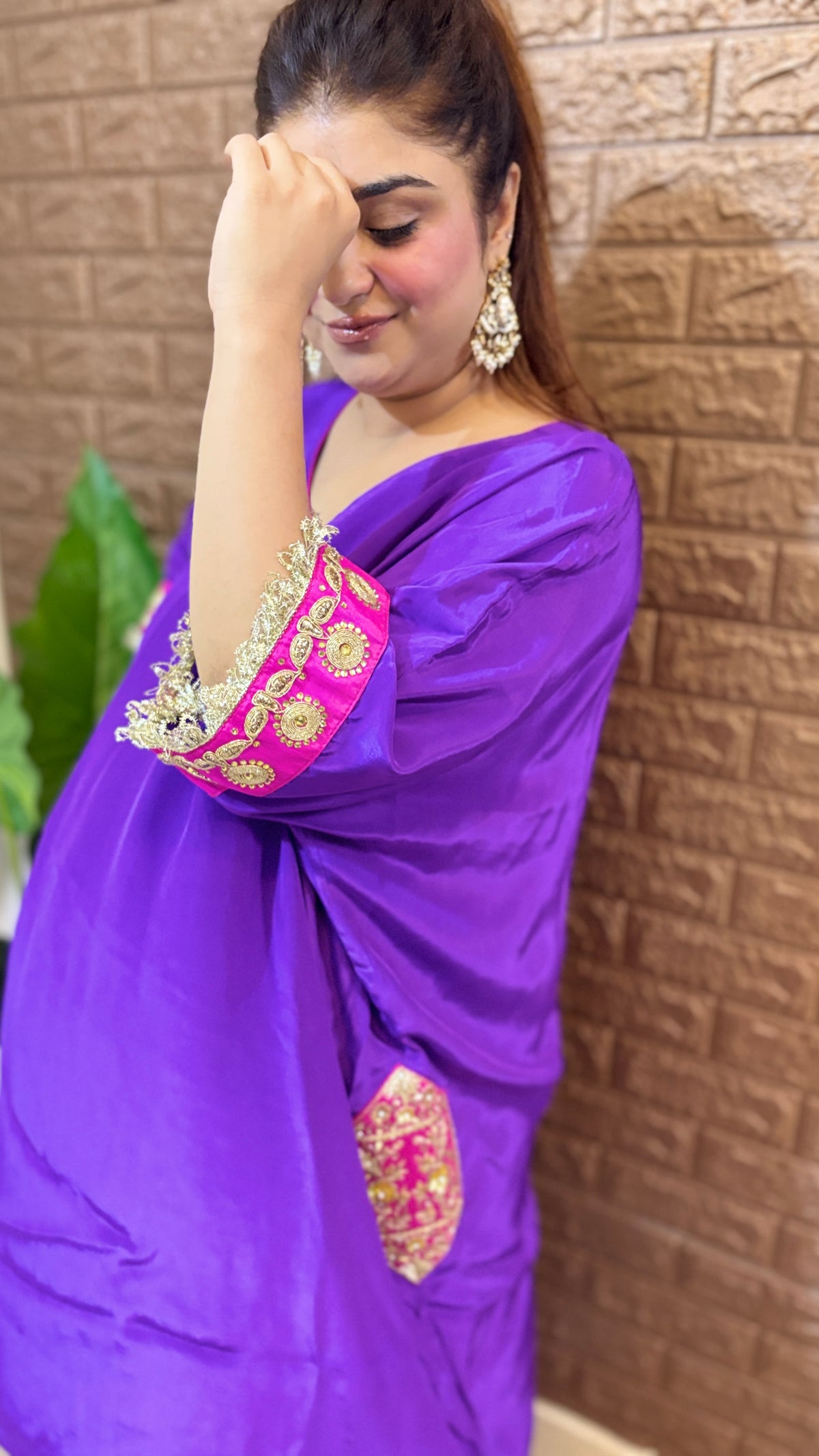 kaftan style short kurti pant